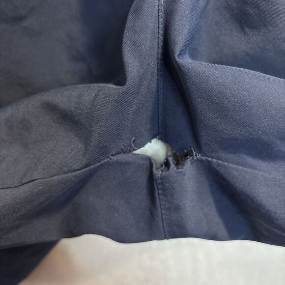 Nike Men's Windbreaker Track Pant Vintage Y2K Navy Yellow Ankle Zip Size XL - Picture 11 of 16